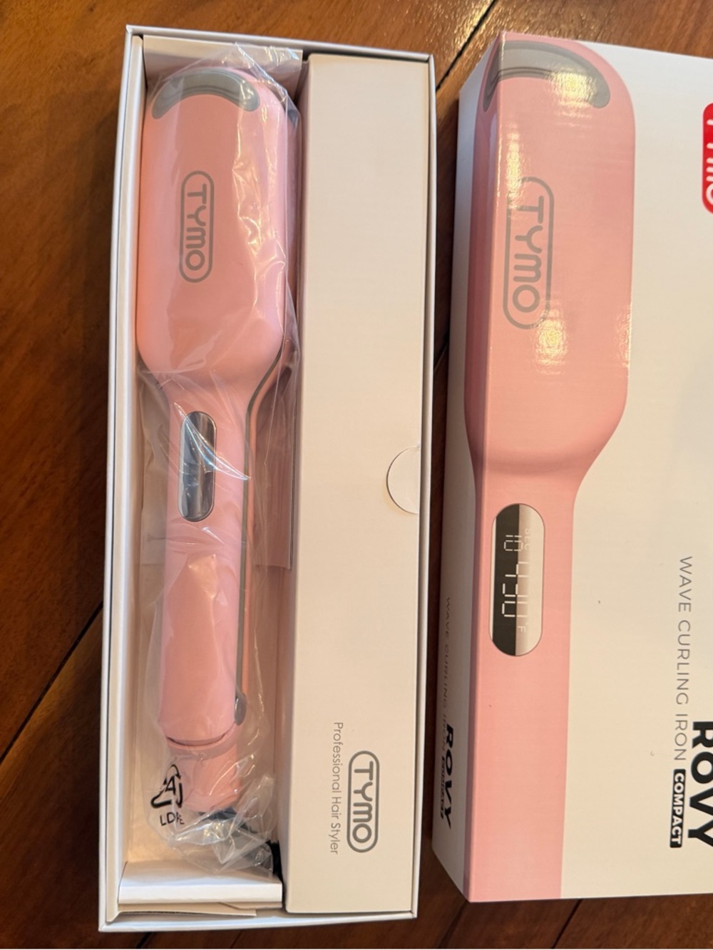 Tymo Pink Wave Curling Iron - Women Hair Styling